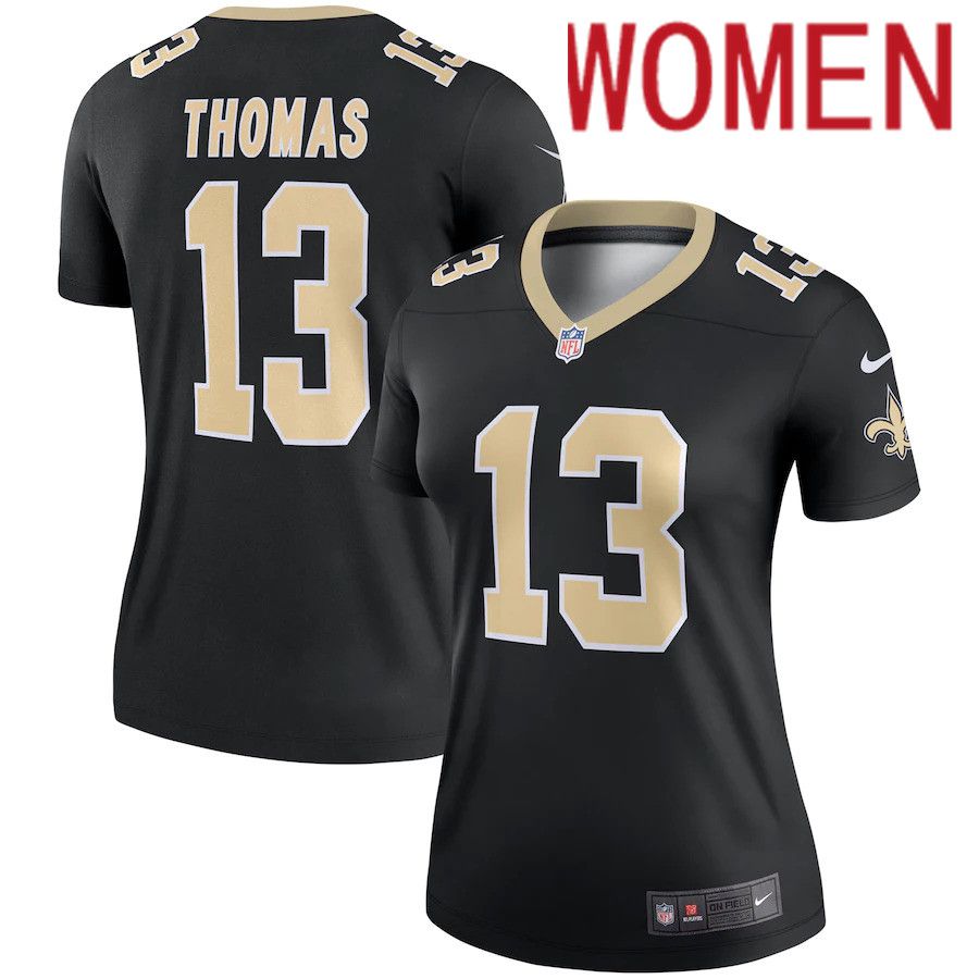 Women New Orleans Saints #13 Michael Thomas Nike Black Legend NFL Jersey->women nfl jersey->Women Jersey